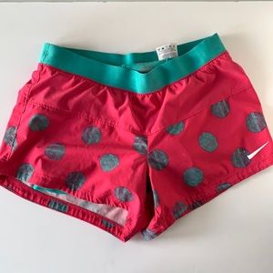 Nike Hot Pink & Turquoise Dri-Fit Shorts
